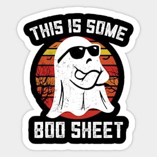 Funny This Is Some Boo-Sheet Halloween Ghost Costume Sticker